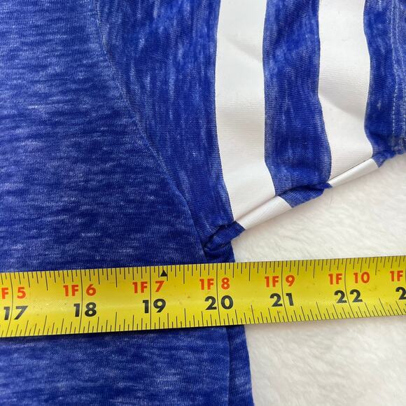 American Eagle Outfitters Crop Blue Light Weight Short Sleeve Flowy T-shirt Sz M - Picture 4 of 7